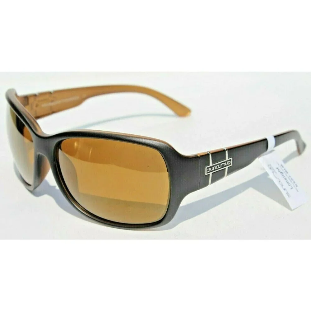 SUNCLOUD Limelight POLARIZED Womens Sunglasses Black Honey/Sienna NEW